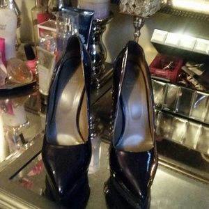 Versace pumps, dark navy.